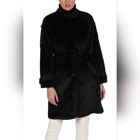 Love Token Drawstring Waist Parka Jacket - Picture 3 of 3